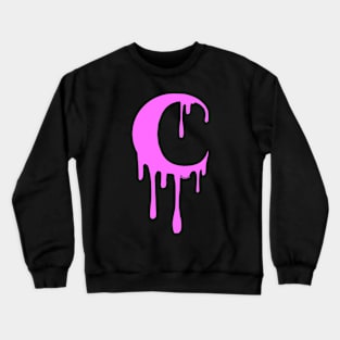 Dripping Moon (Hot Pink Version) Crewneck Sweatshirt